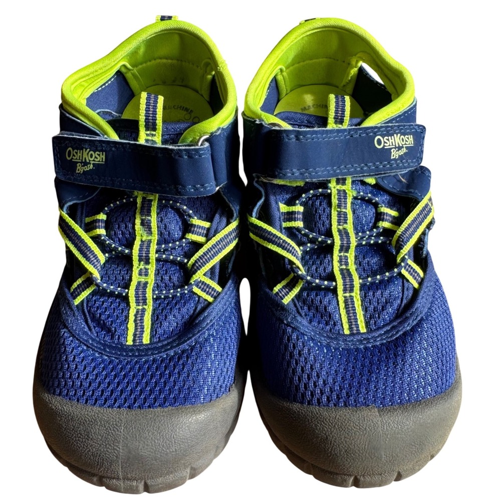 OshKosh B'gosh‎ Kids Washable Shoes Size 12 Toddler Boys Navy Neon Water Shoes